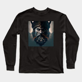 Illustration of male Viking Long Sleeve T-Shirt